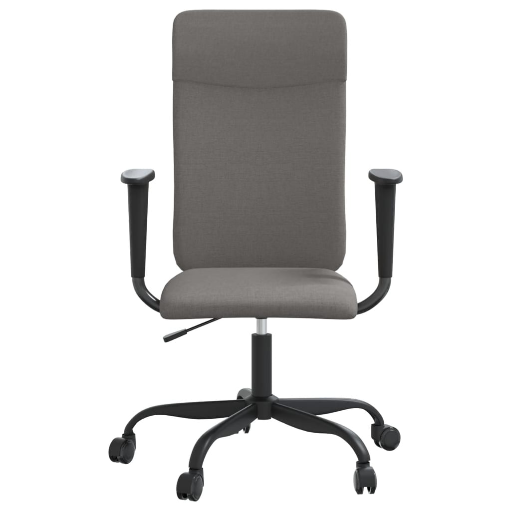Chaise de bureau réglable en hauteur gris foncé tissu Chaises de bureau vidaXL