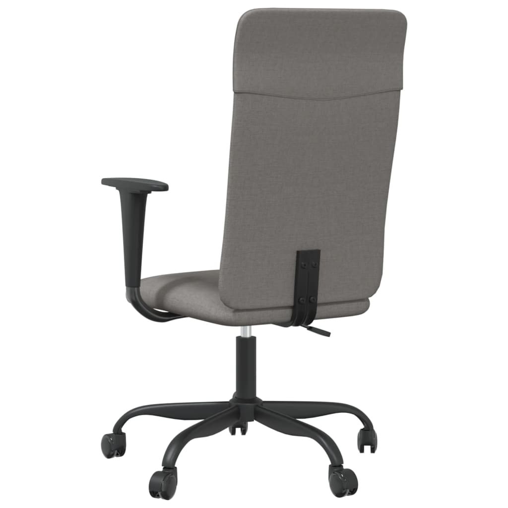 Chaise de bureau réglable en hauteur gris foncé tissu Chaises de bureau vidaXL