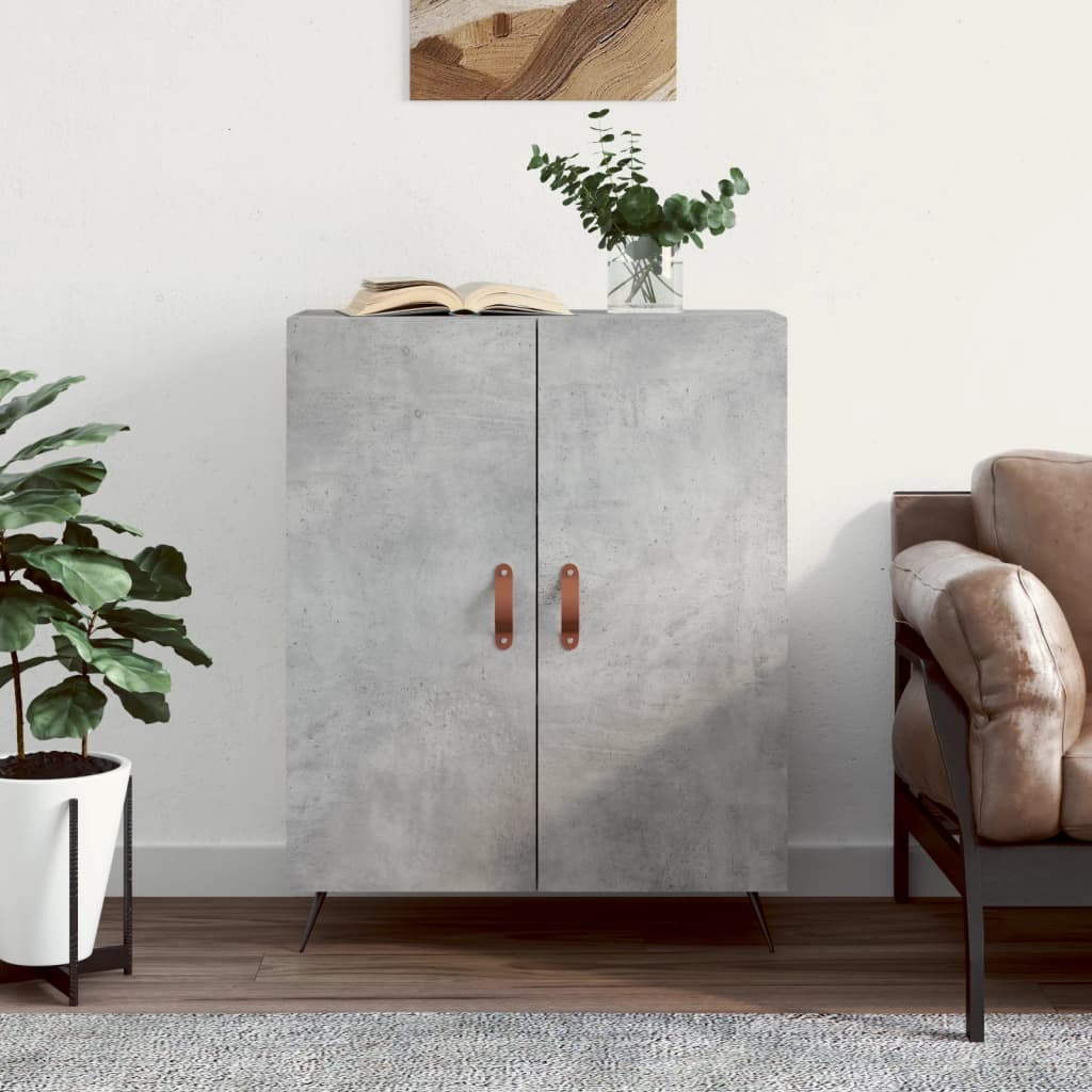 Buffet gris béton 69,5x34x90 cm bois d'ingénierie - XIOS