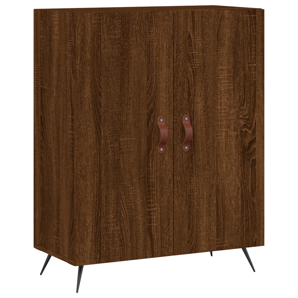 Buffet chêne marron 69,5x34x90 cm bois d'ingénierie - XIOS
