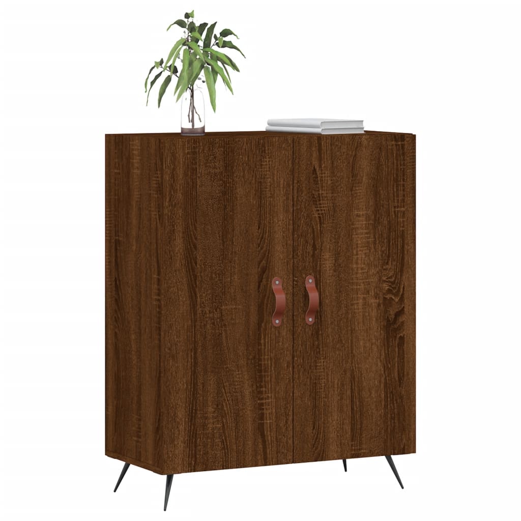 Buffet chêne marron 69,5x34x90 cm bois d'ingénierie - XIOS