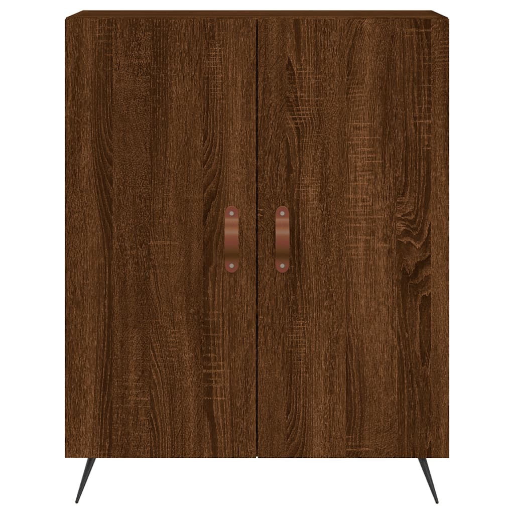 Buffet chêne marron 69,5x34x90 cm bois d'ingénierie - XIOS