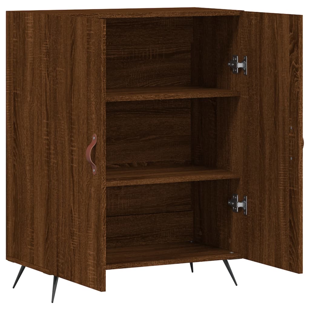 Buffet chêne marron 69,5x34x90 cm bois d'ingénierie - XIOS