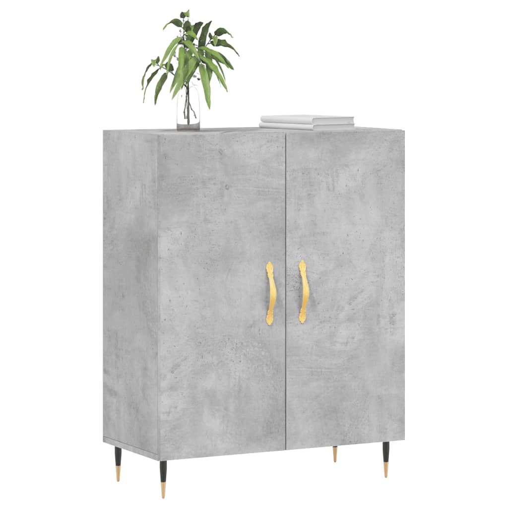 Buffet gris béton 69,5x34x90 cm bois d'ingénierie - XIOS
