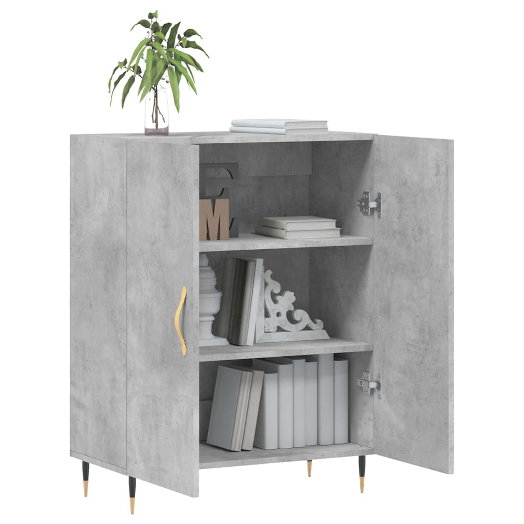 Buffet gris béton 69,5x34x90 cm bois d'ingénierie - XIOS