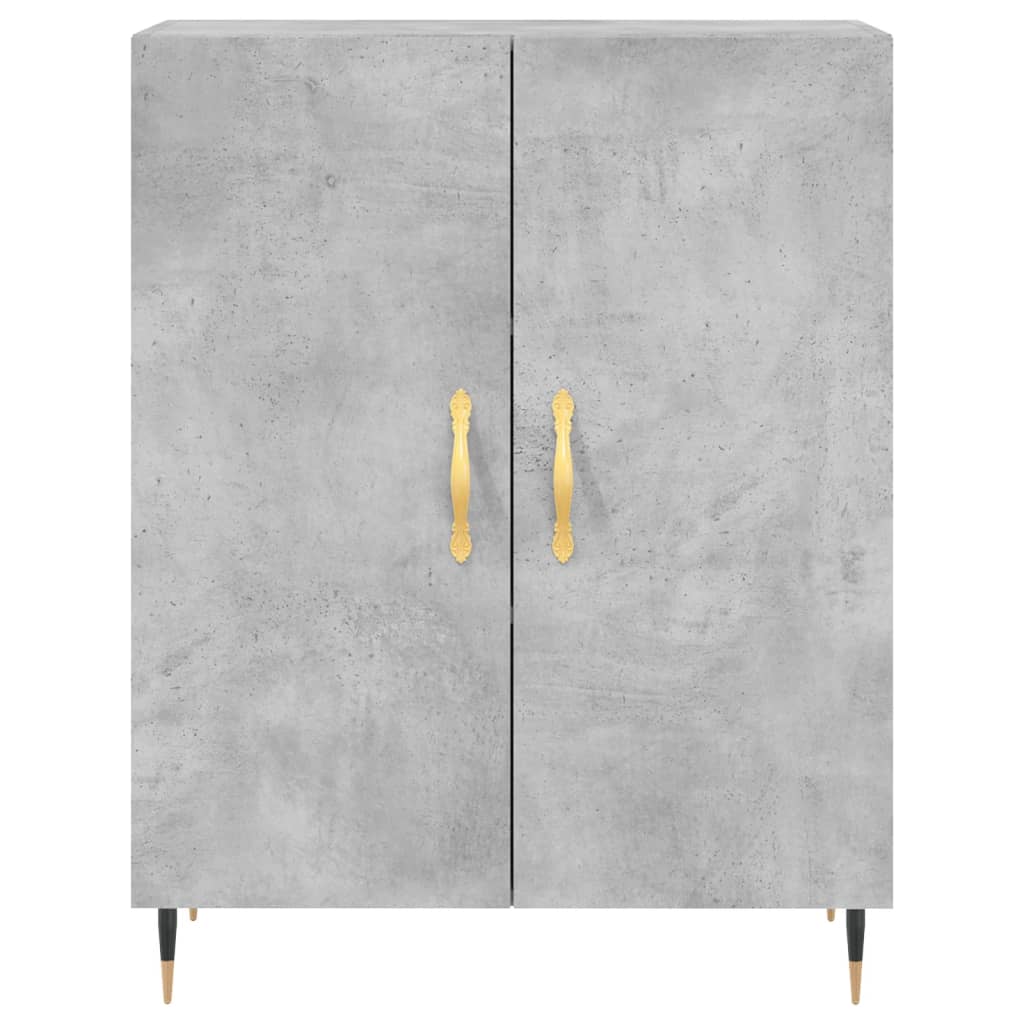 Buffet gris béton 69,5x34x90 cm bois d'ingénierie - XIOS