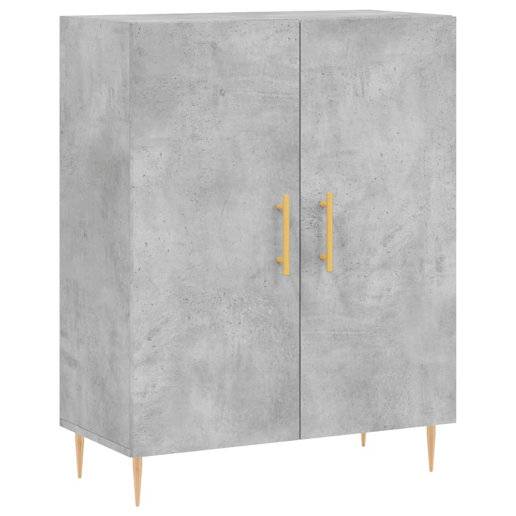 Buffet gris béton 69,5x34x90 cm bois d'ingénierie - XIOS