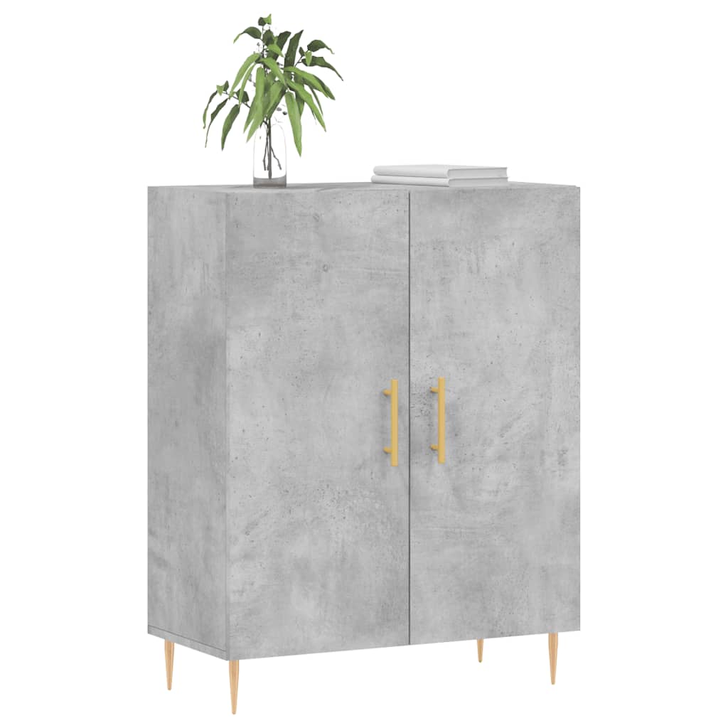 Buffet gris béton 69,5x34x90 cm bois d'ingénierie - XIOS