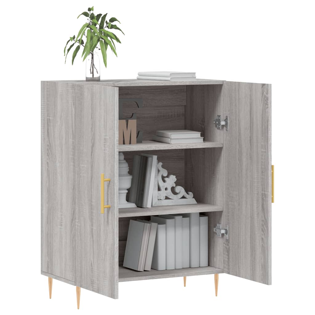 Buffet sonoma gris 69,5x34x90 cm bois d'ingénierie - XIOS