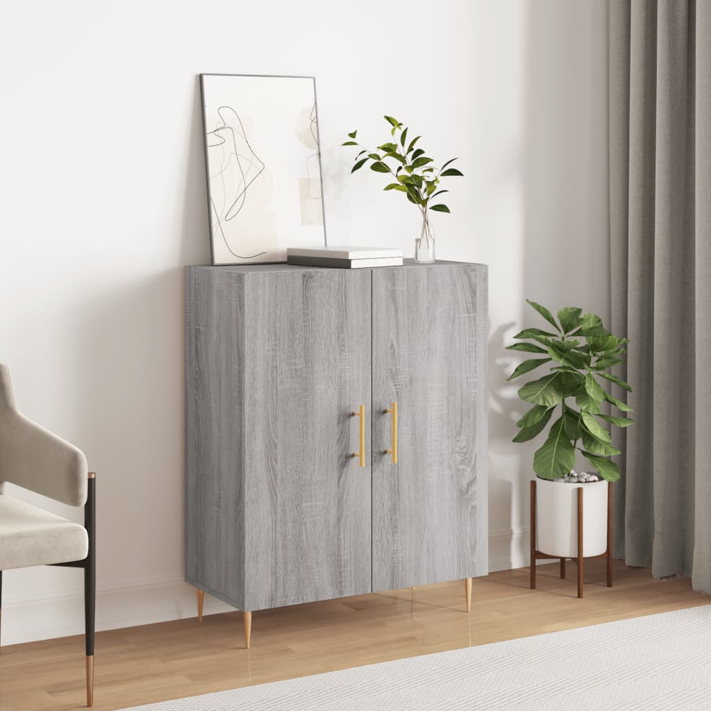 Buffet sonoma gris 69,5x34x90 cm bois d'ingénierie - XIOS