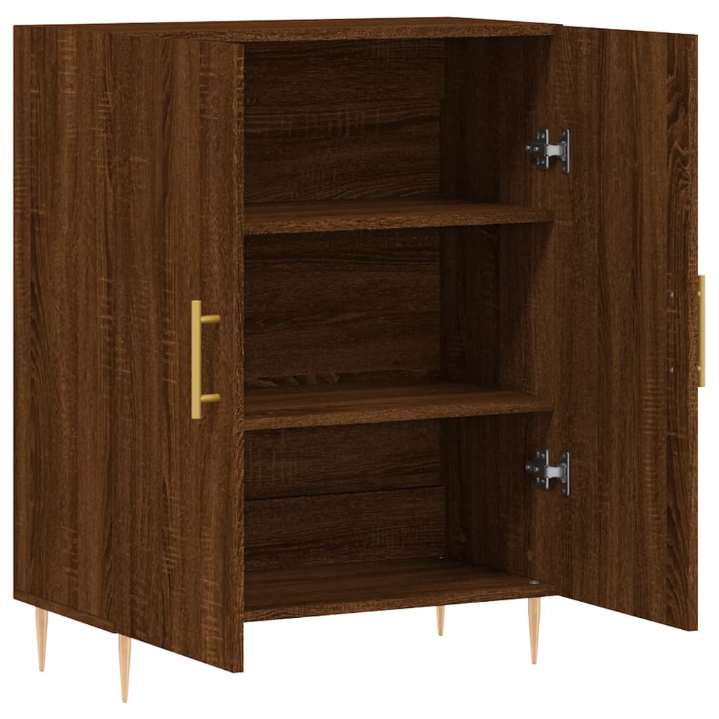 Buffet chêne marron 69,5x34x90 cm bois d'ingénierie - XIOS
