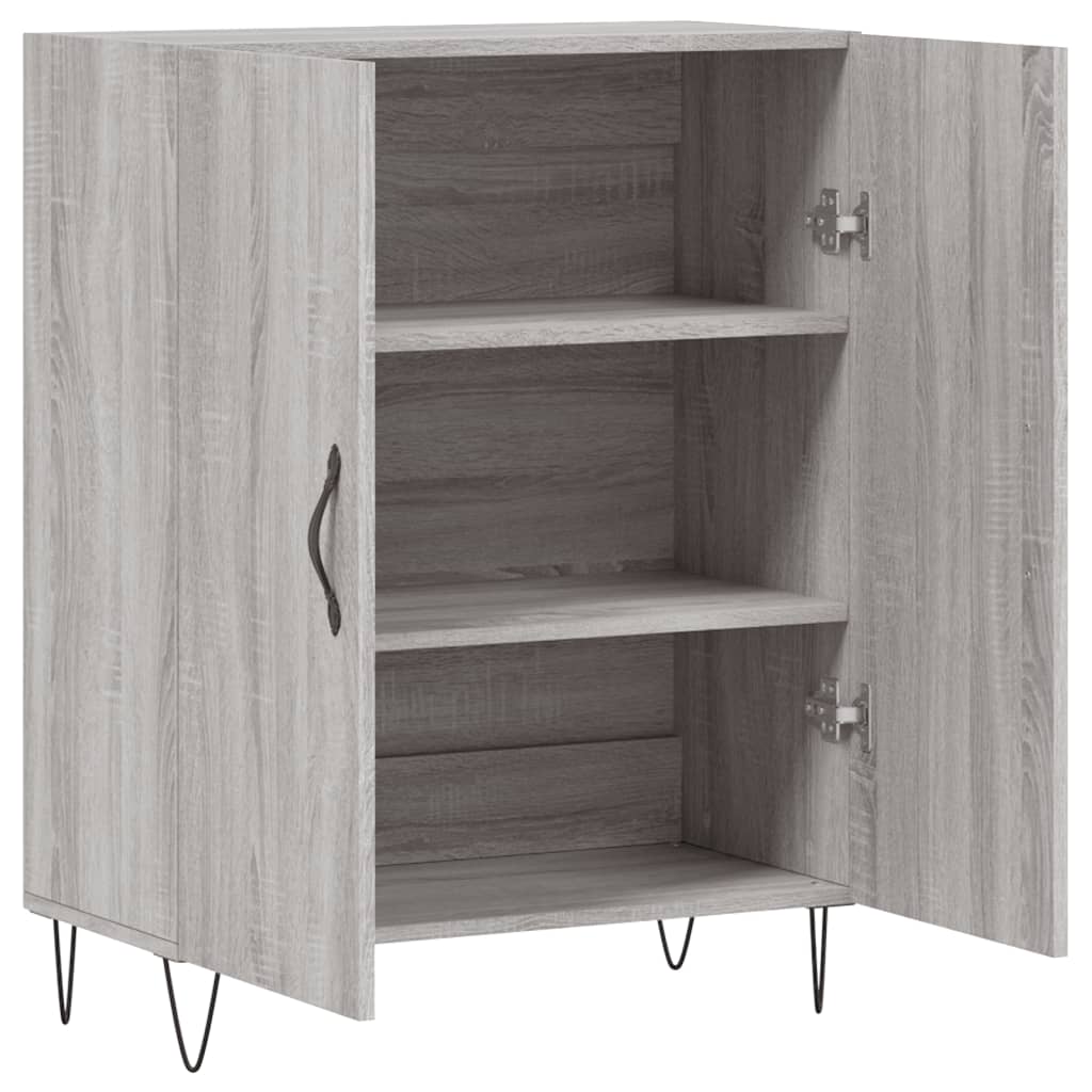 Buffet sonoma gris 69,5x34x90 cm bois d'ingénierie - XIOS