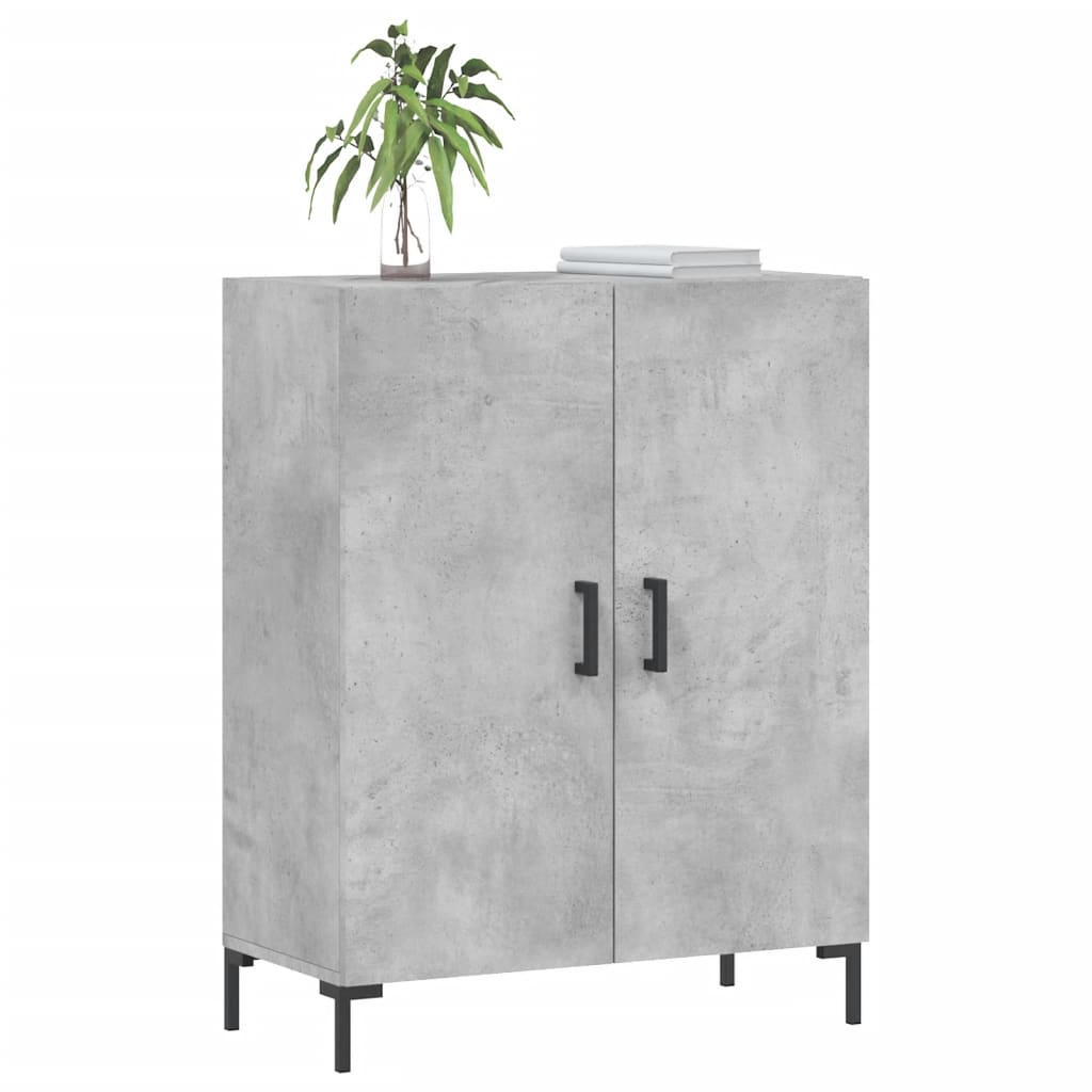 Buffet gris béton 69,5x34x90 cm bois d'ingénierie - XIOS