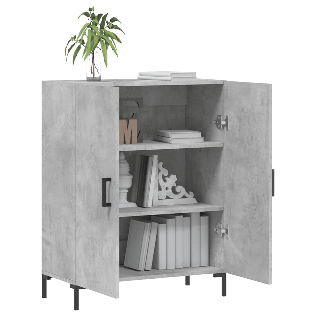 Buffet gris béton 69,5x34x90 cm bois d'ingénierie - XIOS