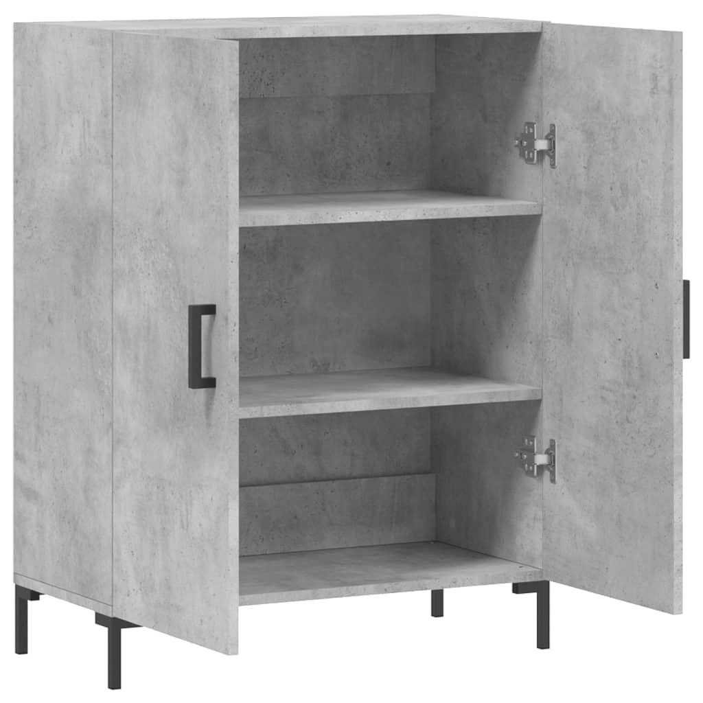 Buffet gris béton 69,5x34x90 cm bois d'ingénierie - XIOS