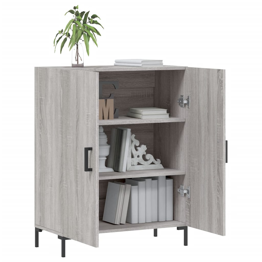 Buffet sonoma gris 69,5x34x90 cm bois d'ingénierie - XIOS