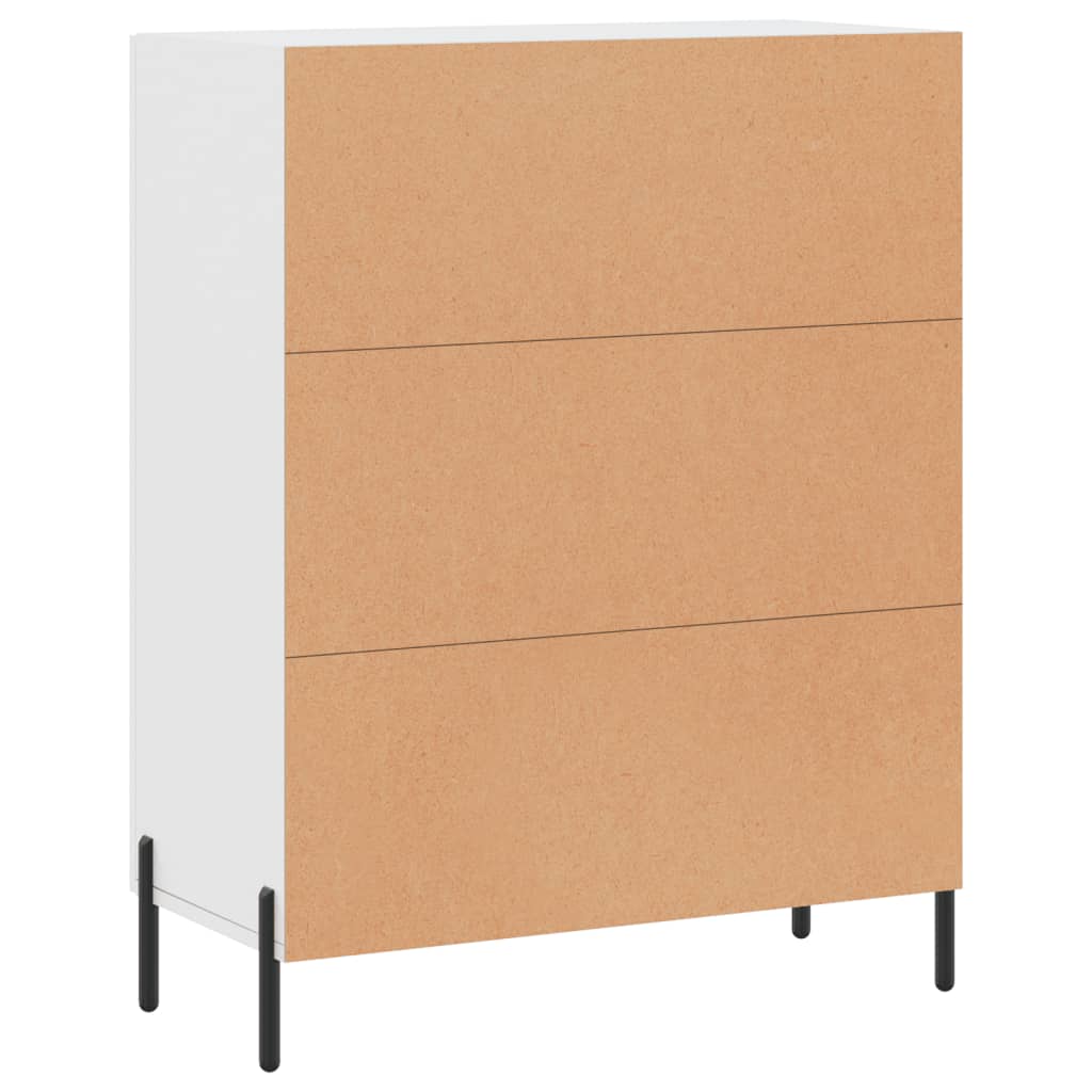 Buffet blanc 69,5x34x90 cm bois d'ingénierie