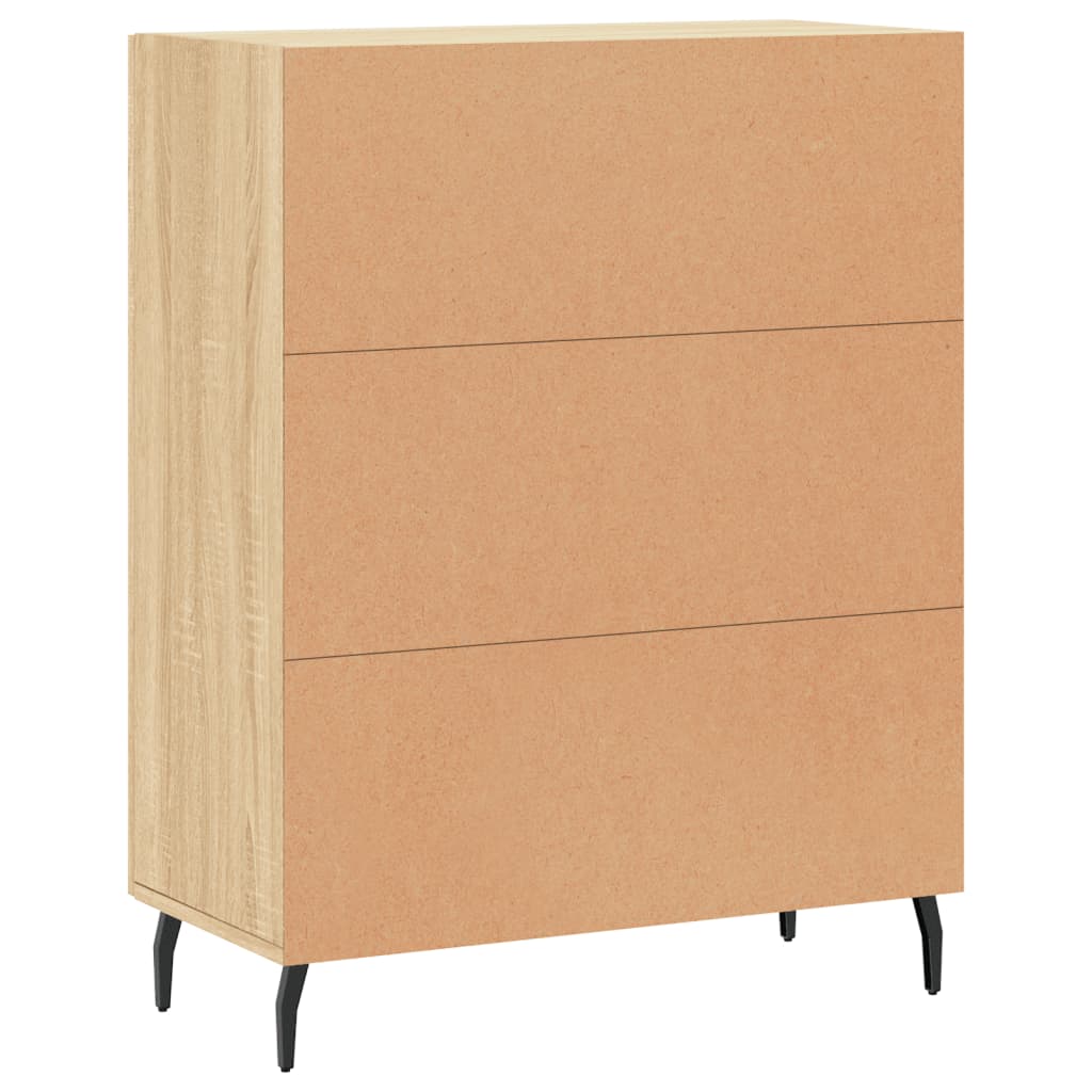 Buffet chêne sonoma 69,5x34x90 cm bois d'ingénierie - XIOS