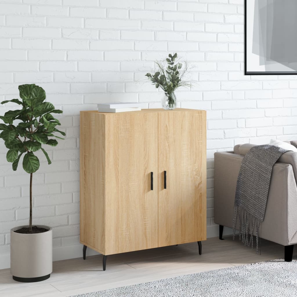 Buffet chêne sonoma 69,5x34x90 cm bois d'ingénierie - XIOS