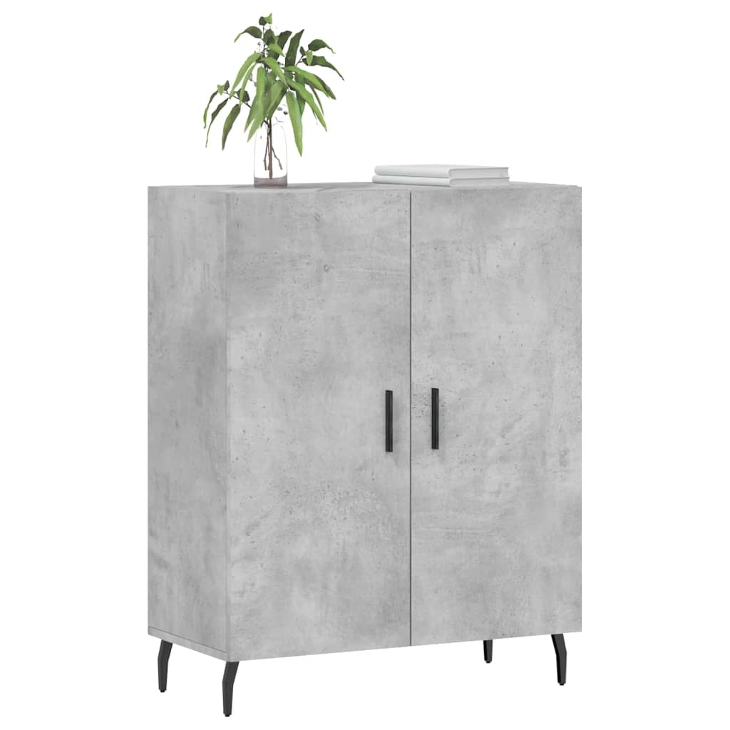 Buffet gris béton 69,5x34x90 cm bois d'ingénierie - XIOS
