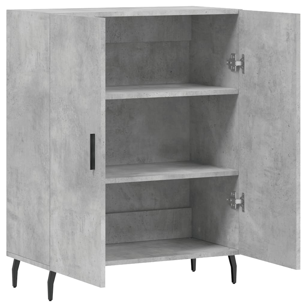 Buffet gris béton 69,5x34x90 cm bois d'ingénierie - XIOS