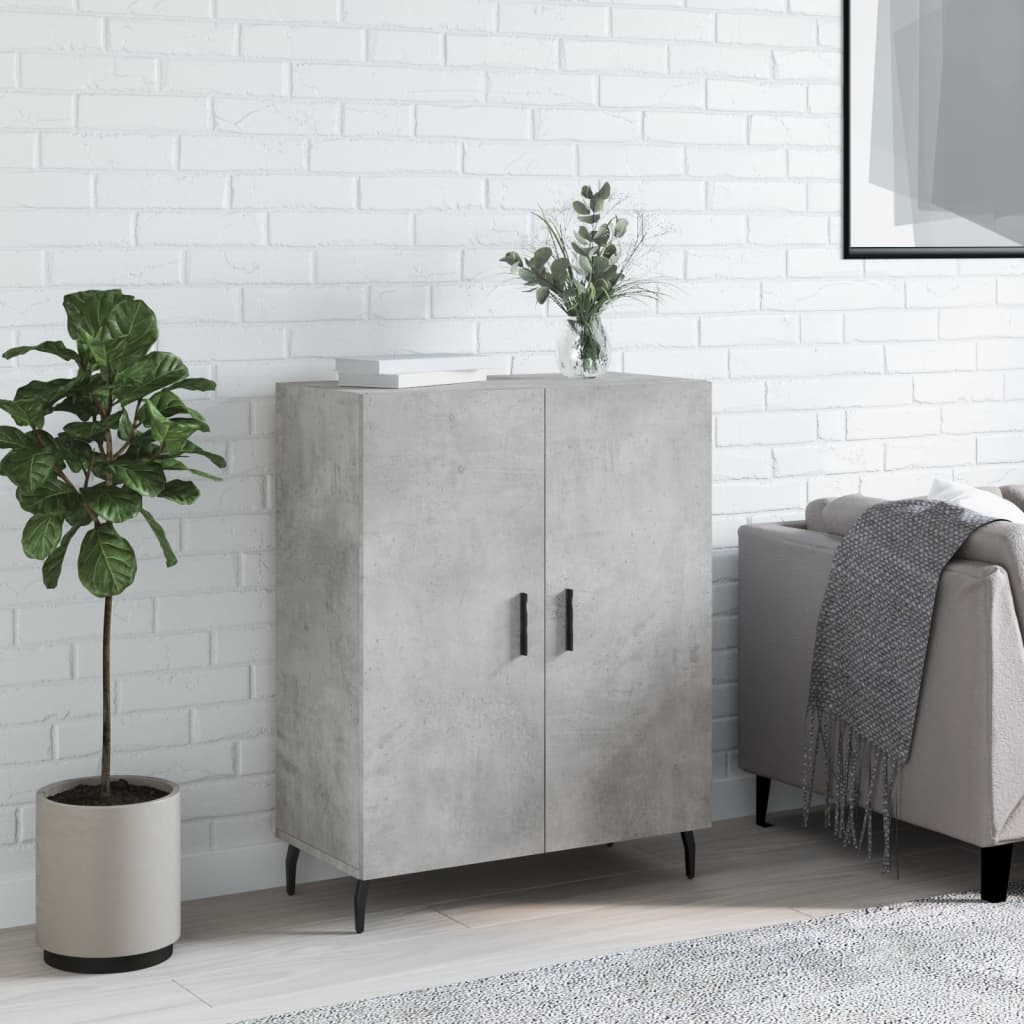 Buffet gris béton 69,5x34x90 cm bois d'ingénierie - XIOS