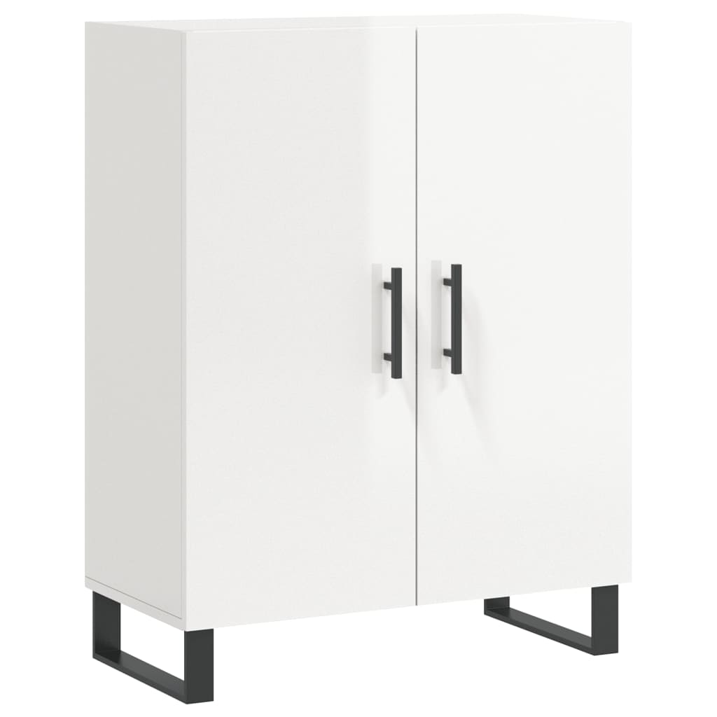 Buffet Blanc brillant 69,5x34x90 cm Bois d'ingénierie - XIOS