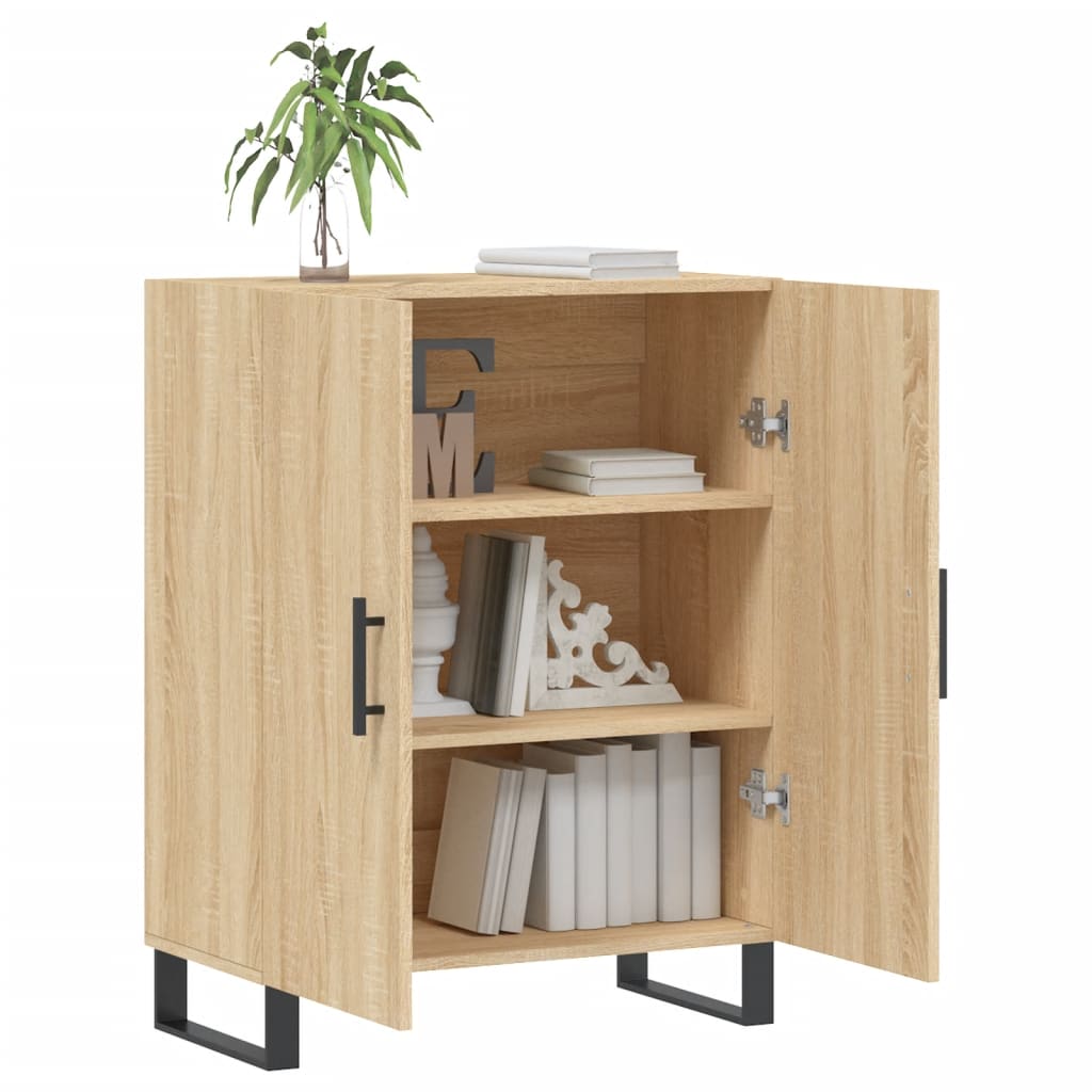 Buffet chêne sonoma 69,5x34x90 cm bois d'ingénierie - XIOS