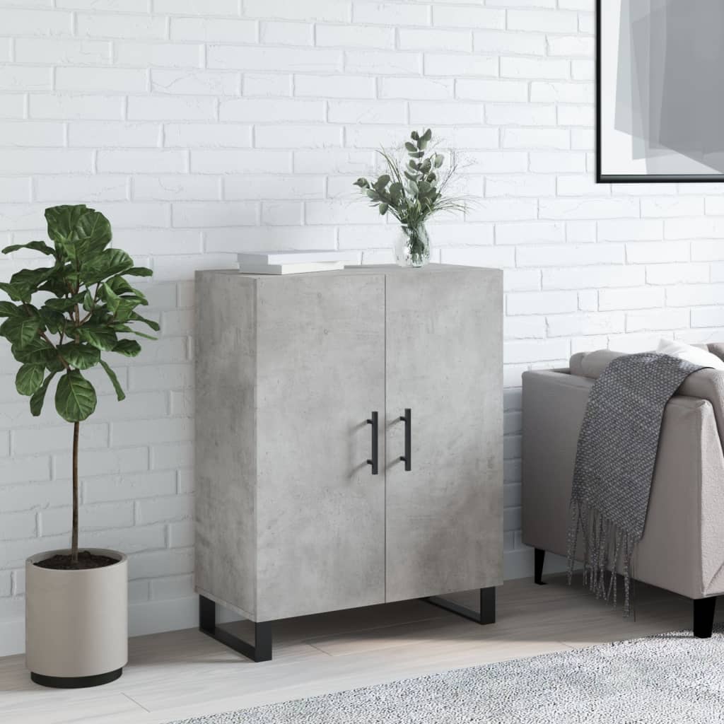 Buffet gris béton 69,5x34x90 cm bois d'ingénierie Buffets & bahuts vidaXL