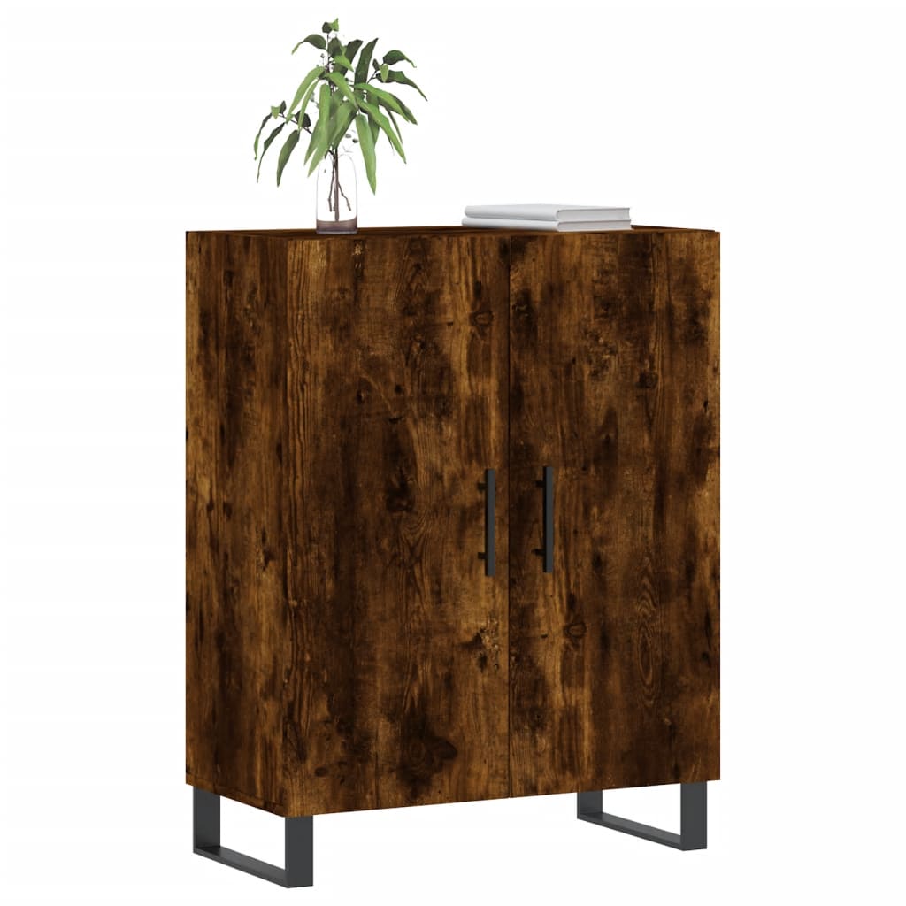 Buffet chêne fumé 69,5x34x90 cm bois d'ingénierie - XIOS