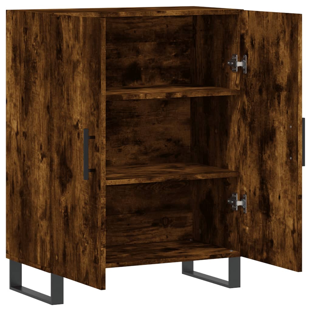 Buffet chêne fumé 69,5x34x90 cm bois d'ingénierie - XIOS