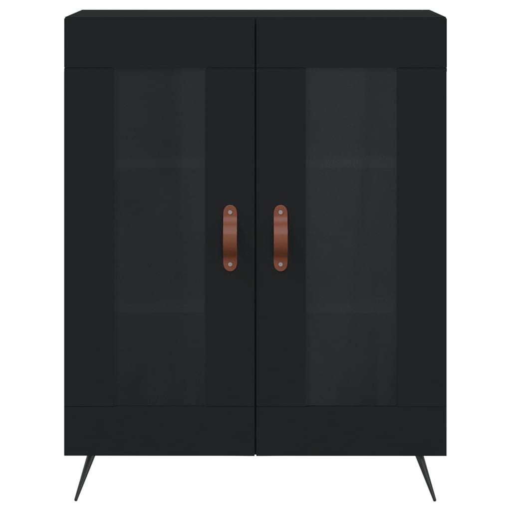 Buffet noir 69,5x34x90 cm bois d'ingénierie - XIOS