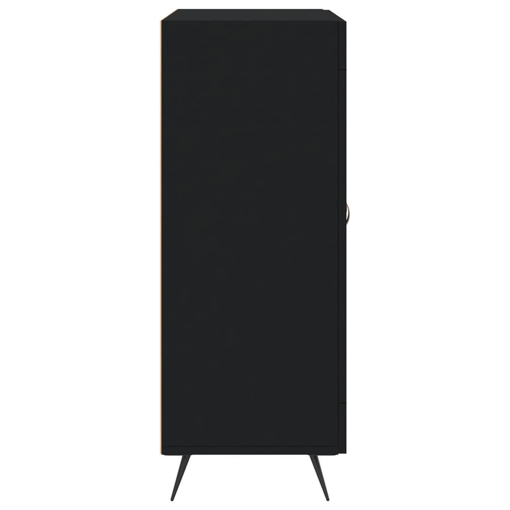 Buffet noir 69,5x34x90 cm bois d'ingénierie - XIOS