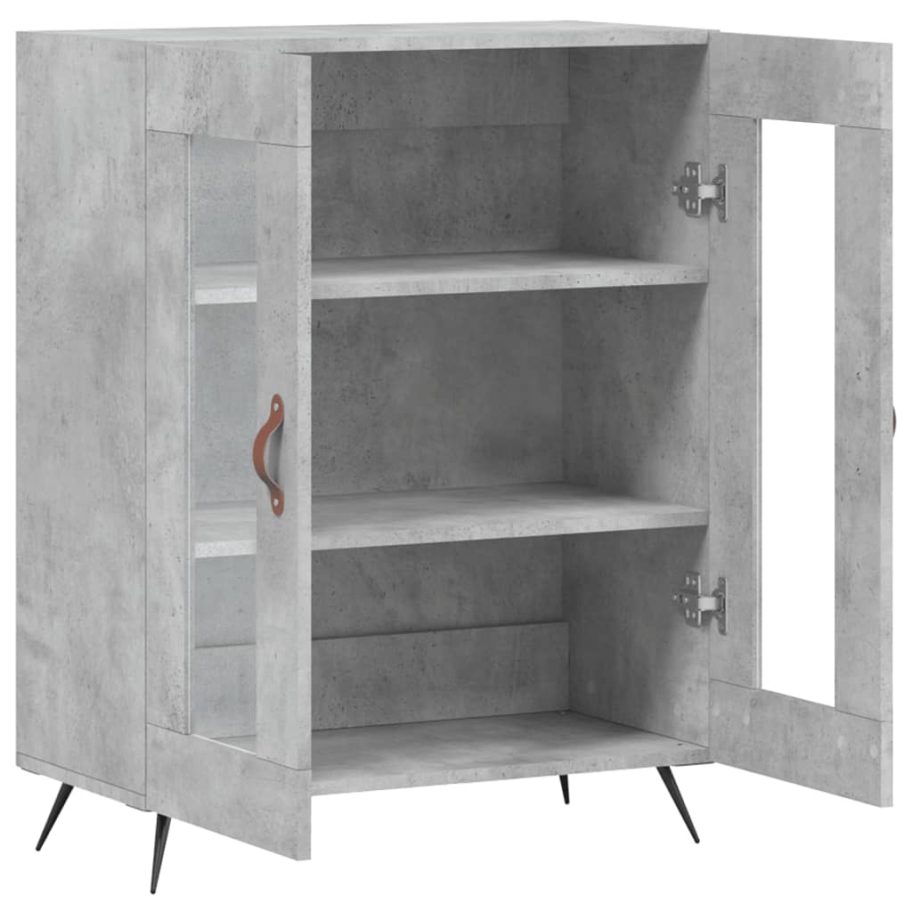 Buffet gris béton 69,5x34x90 cm bois d'ingénierie - XIOS