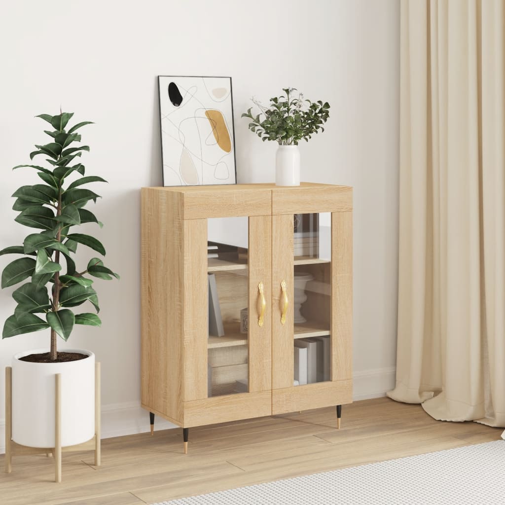 Buffet chêne sonoma 69,5x34x90 cm bois d'ingénierie Buffets & bahuts vidaXL