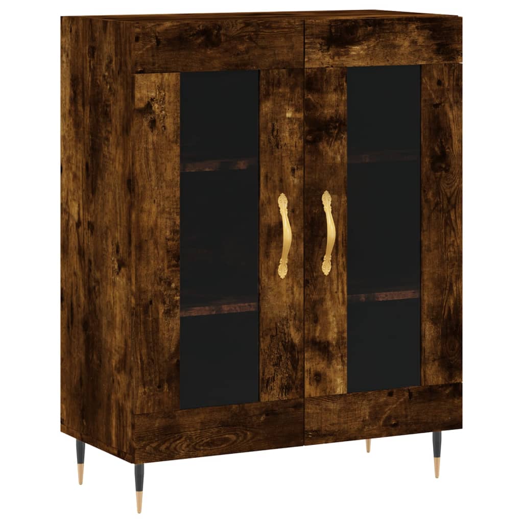 Buffet chêne fumé 69,5x34x90 cm bois d'ingénierie - XIOS