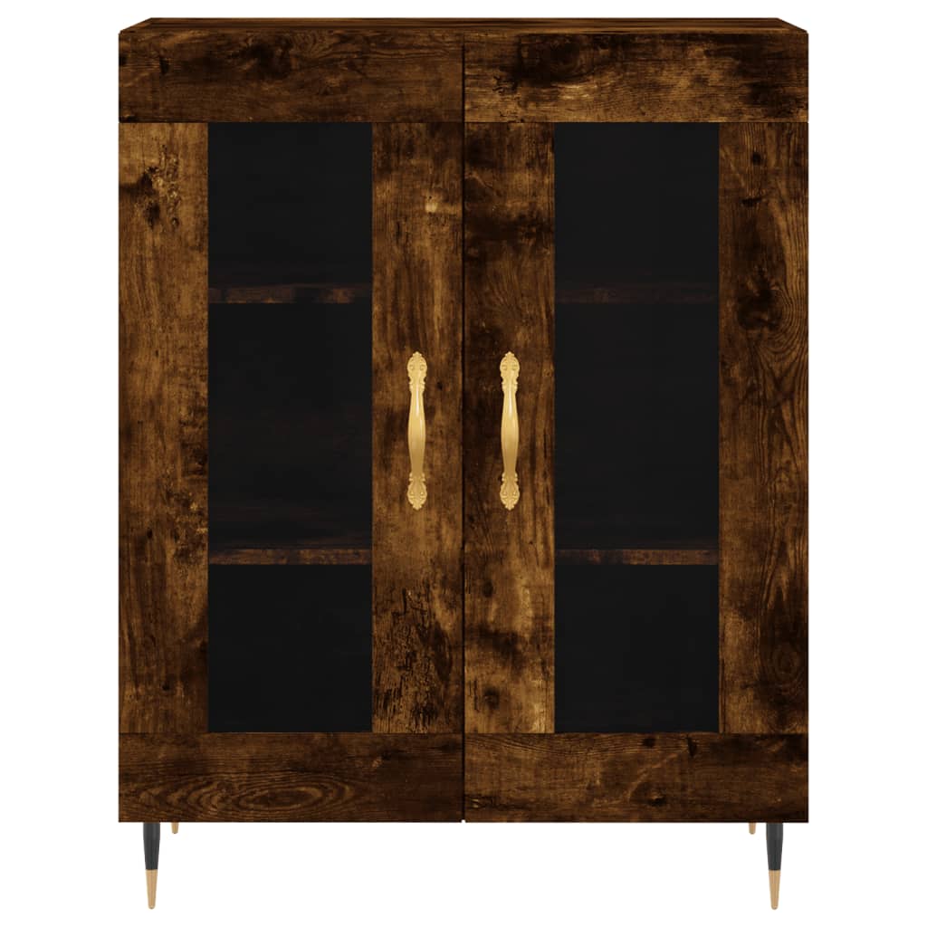Buffet chêne fumé 69,5x34x90 cm bois d'ingénierie - XIOS