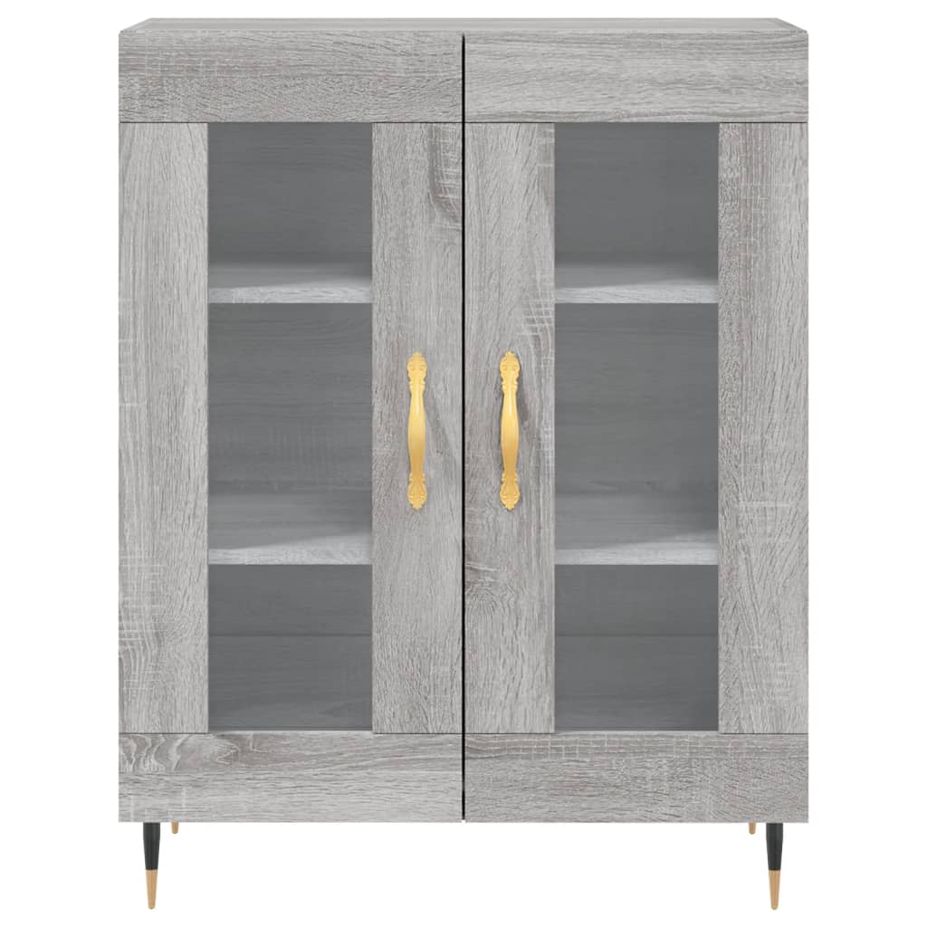 Buffet sonoma gris 69,5x34x90 cm bois d'ingénierie Buffets & bahuts vidaXL