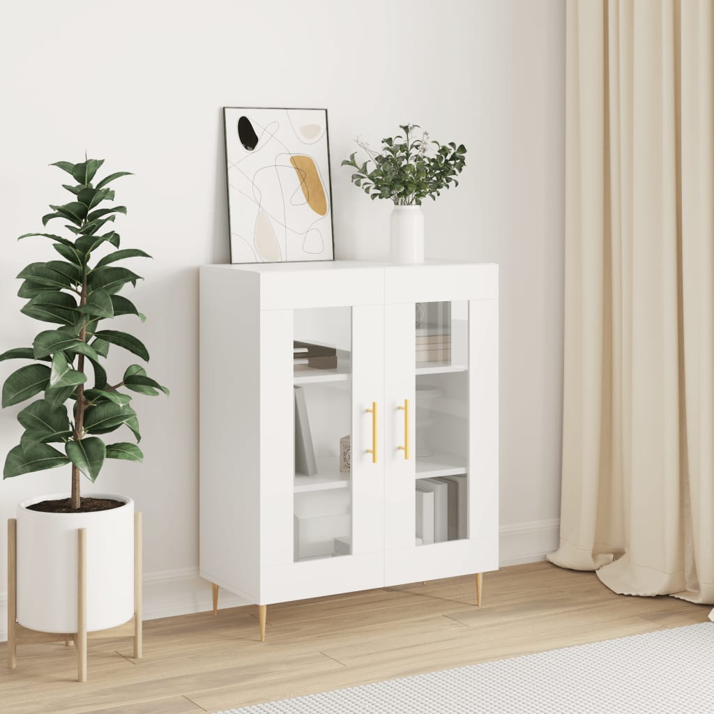 Buffet blanc 69,5x34x90 cm bois d'ingénierie - XIOS