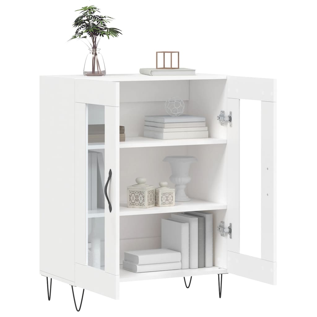 Buffet blanc 69,5x34x90 cm bois d'ingénierie - XIOS