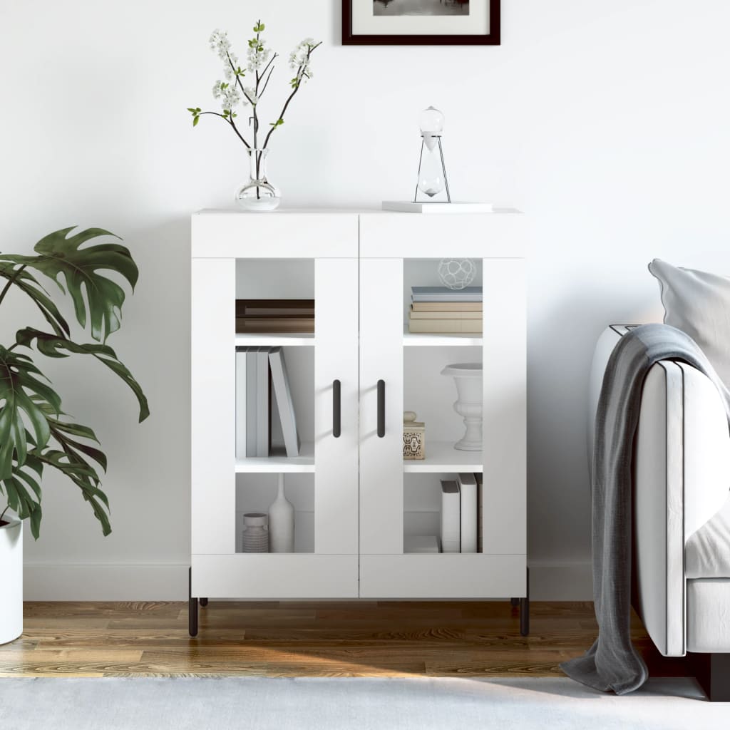 Buffet blanc 69,5x34x90 cm bois d'ingénierie - XIOS