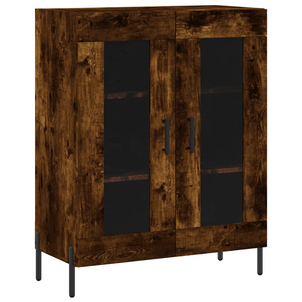 Buffet chêne fumé 69,5x34x90 cm bois d'ingénierie - XIOS