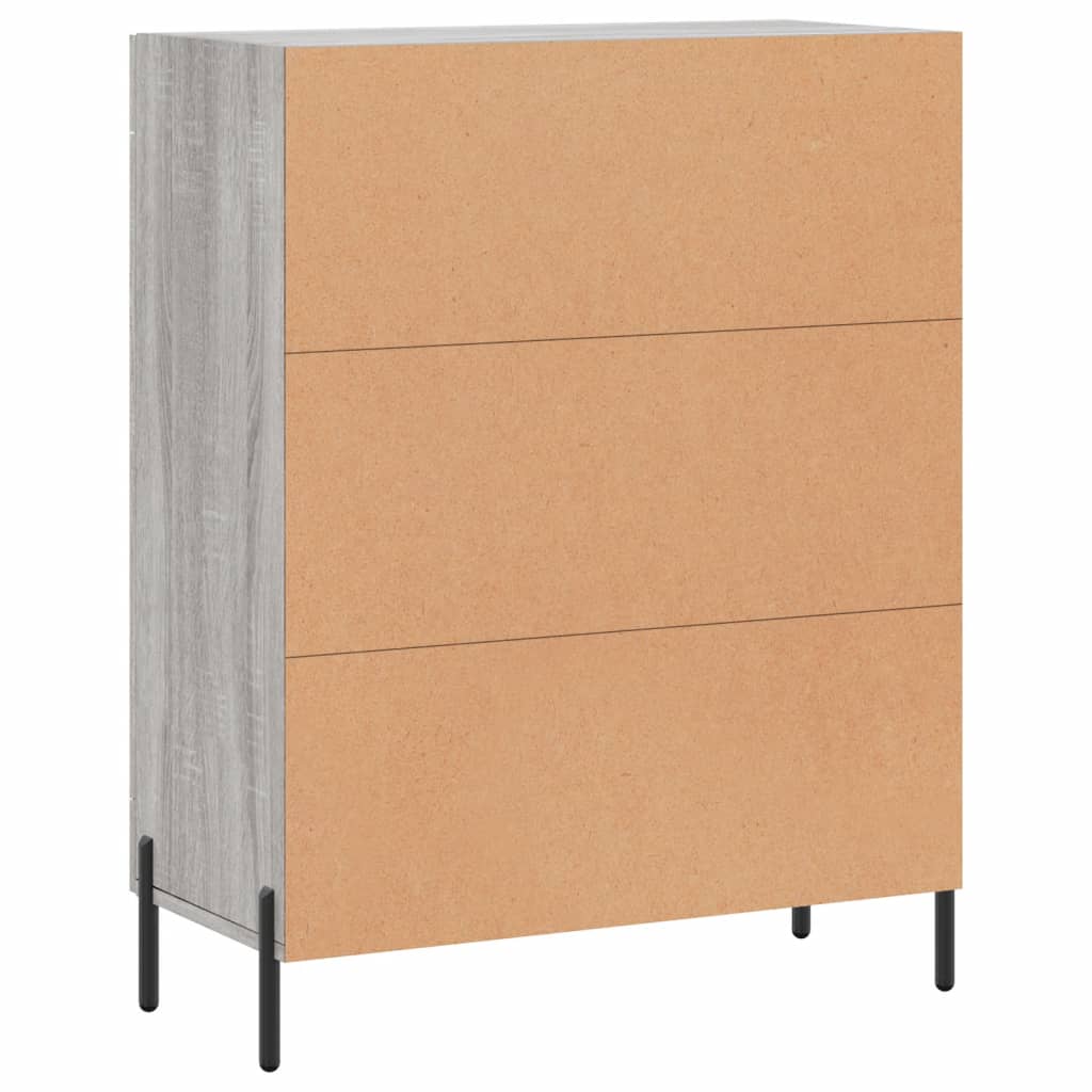 Buffet sonoma gris 69,5x34x90 cm bois d'ingénierie - XIOS