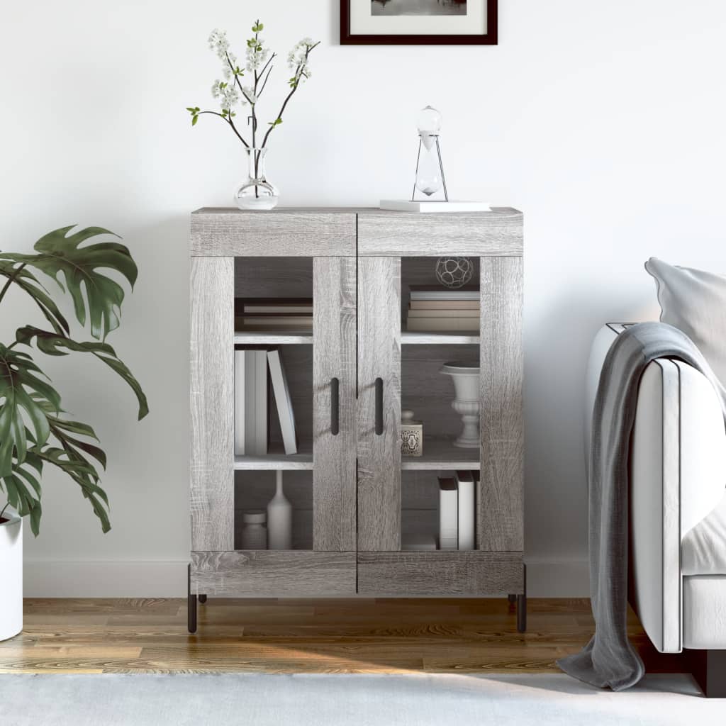 Buffet sonoma gris 69,5x34x90 cm bois d'ingénierie - XIOS