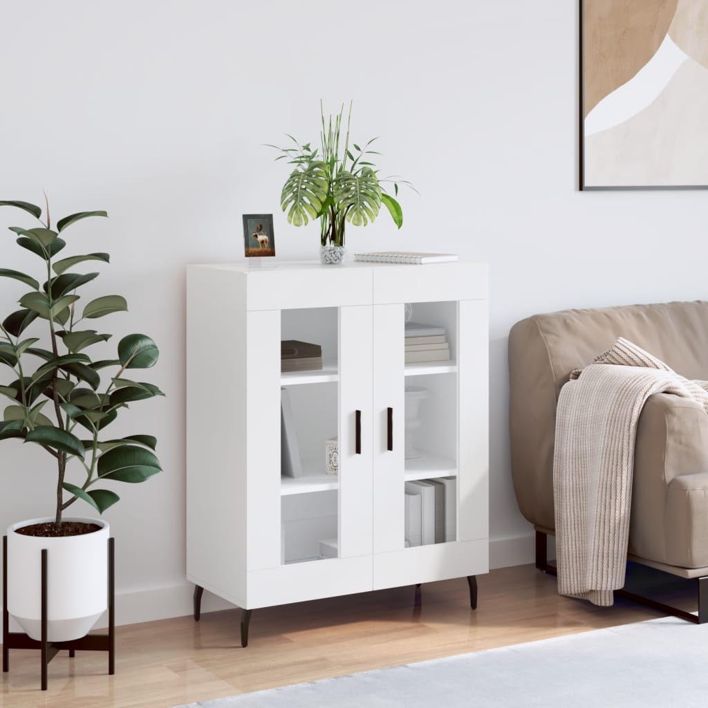 Buffet blanc 69,5x34x90 cm bois d'ingénierie - XIOS