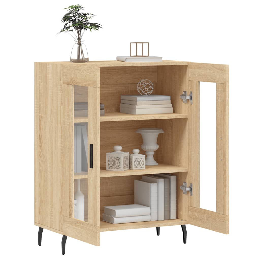 Buffet chêne sonoma 69,5x34x90 cm bois d'ingénierie - XIOS