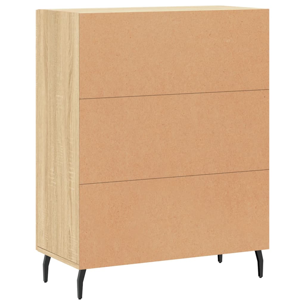 Buffet chêne sonoma 69,5x34x90 cm bois d'ingénierie - XIOS