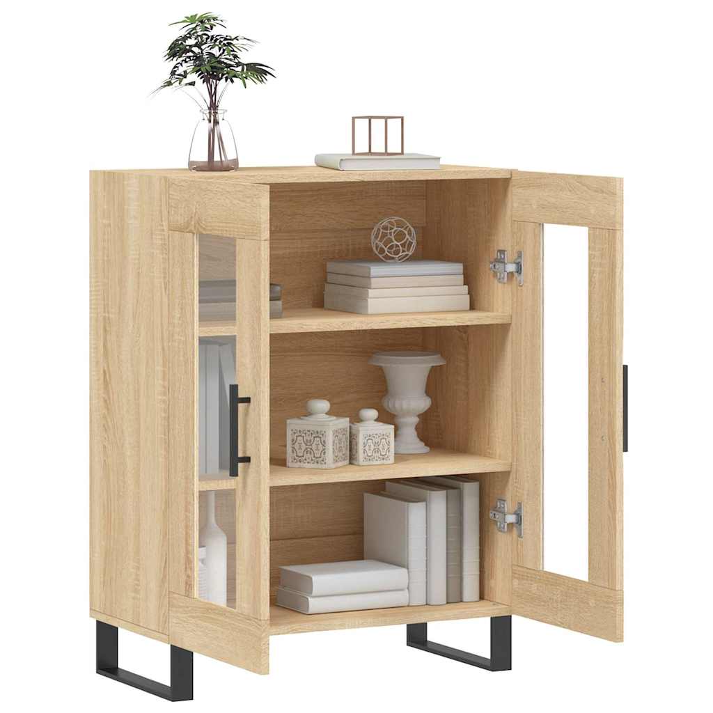 Buffet chêne sonoma 69,5x34x90 cm bois d'ingénierie - XIOS