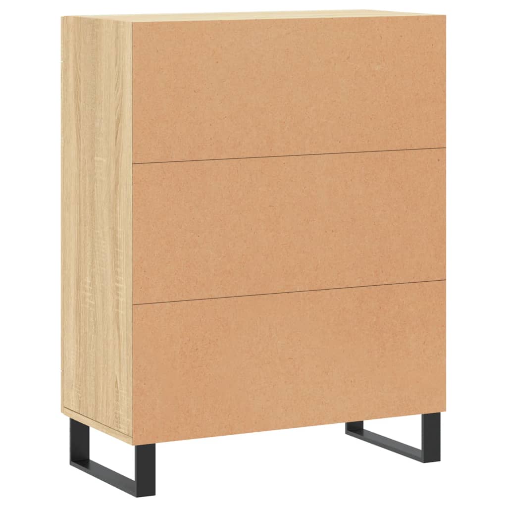 Buffet chêne sonoma 69,5x34x90 cm bois d'ingénierie - XIOS