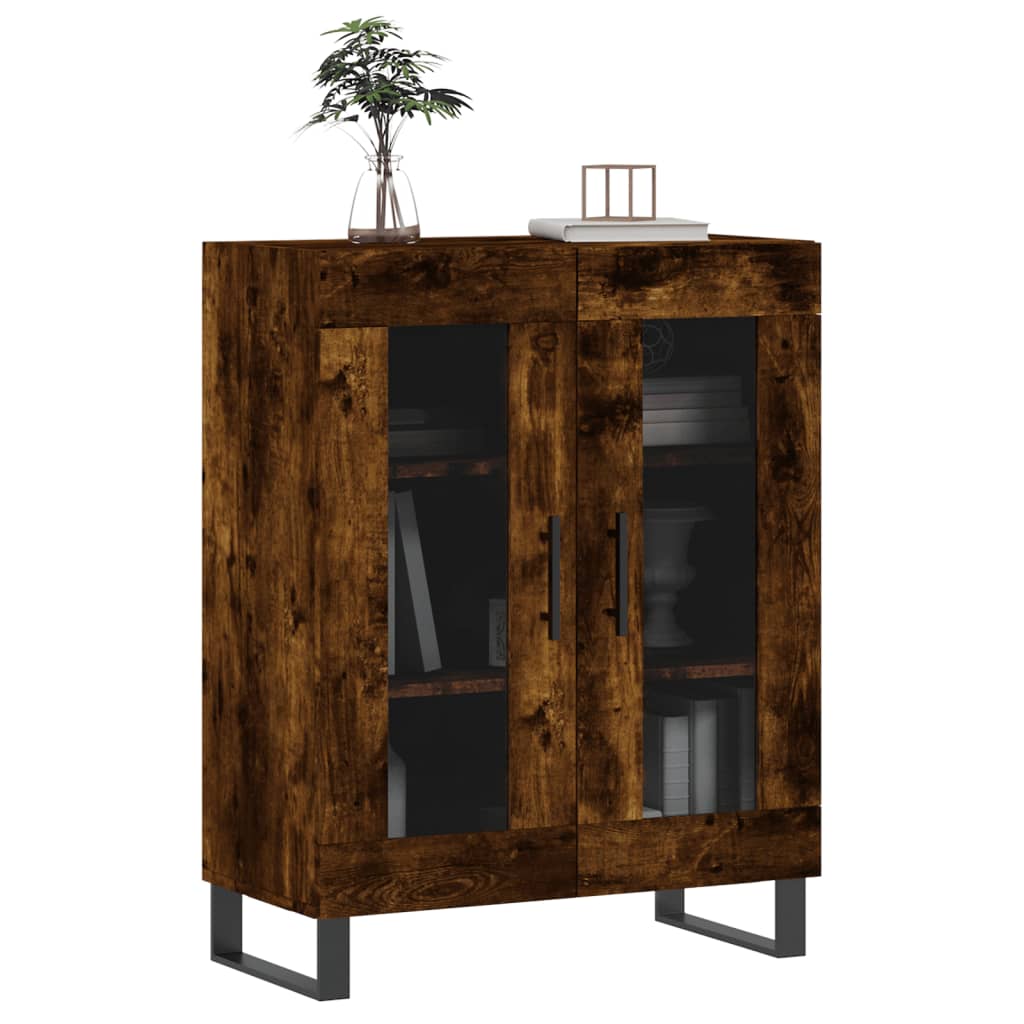 Buffet chêne fumé 69,5x34x90 cm bois d'ingénierie - XIOS